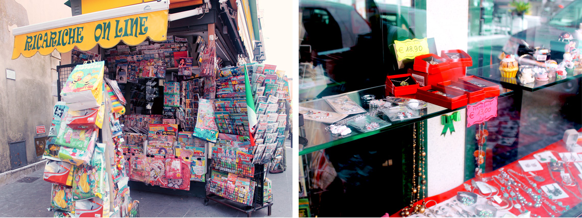 Several Open Shops in Civitavecchia, italy, modern chic magazine, travel