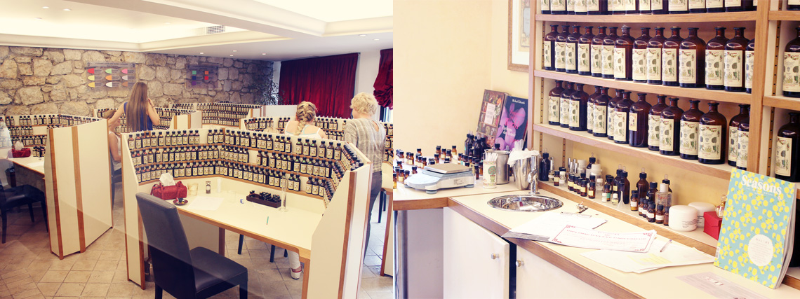 making your own perfume at the The Galimard Laboratory
