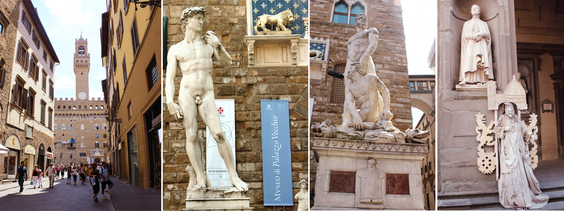 The Palazzo Vecchio | The David Replica | Hercules & Cacus | Real-Life Statue
