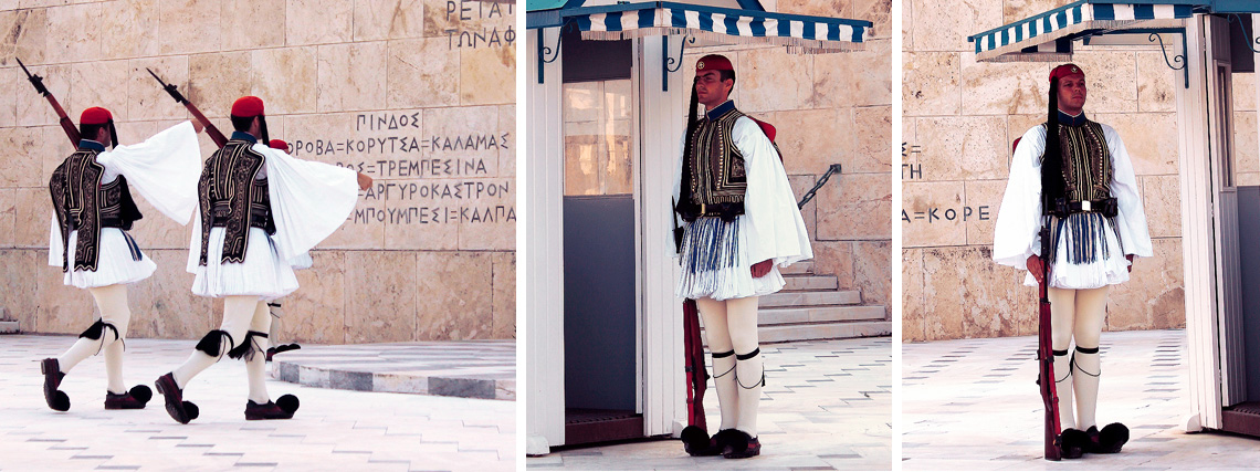Evzone, greece, athens, tomb unknown soldier, modern chic magazine