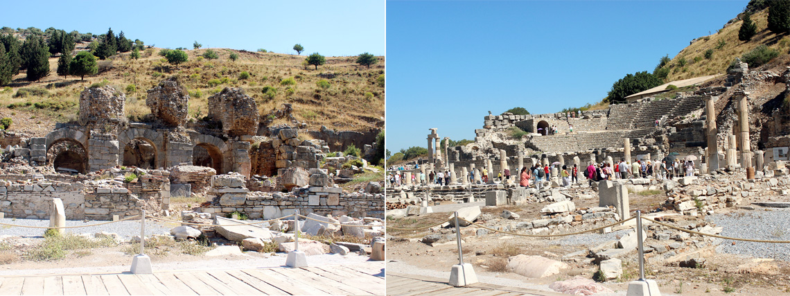 A first glimpse of the ancient city of Ephesus., archaeological site, travel, explore, modern chic magazine