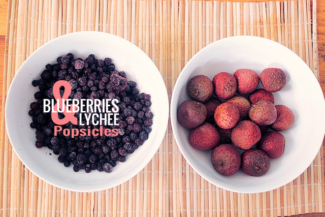 Blueberries & Lychee Popsicles, feature, recipe, summer, treats, snacks, cool, modern chic magazine