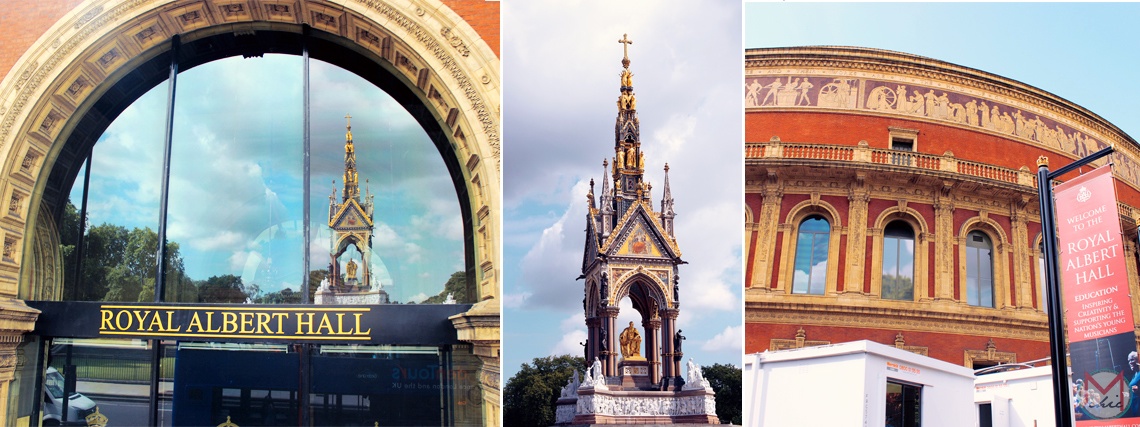 The beautiful Royal Albert Hall & Albert Memorial