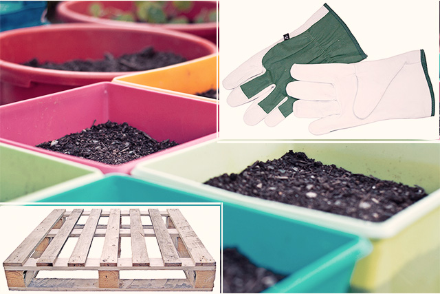 wood pallet, spring, garden, flowers, pots, chic diys, tutorial, gardening tips, how to plant, gardener, blog, modern chic magazine, tips, project, urban setting