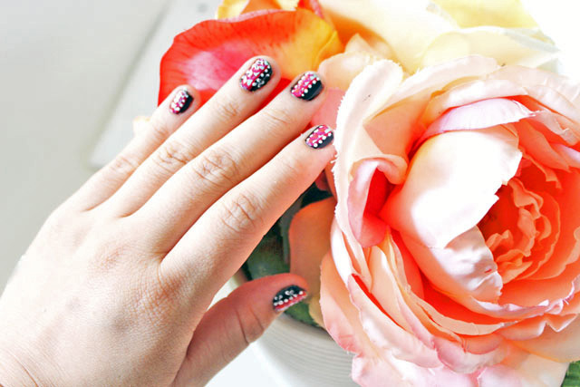 spring, nail, art, nail art, trendy, aztec, nailed it, notd, bblogger, bellashoot, short nails, tutorial, bright, pastels, nail polish