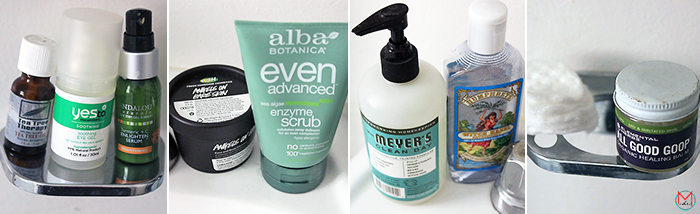 all natural, skincare routine, skincare, beauty products, leaping bunny, cruelty free, cruelty-free, peta, organic, alba botanica, indie lee, witch hazel, humphreys, elemental herbs, lush, yes to carrots, andalou naturals, summer, haul, bblogger, beauty brands, review, how to use, pinterest, bellashoot