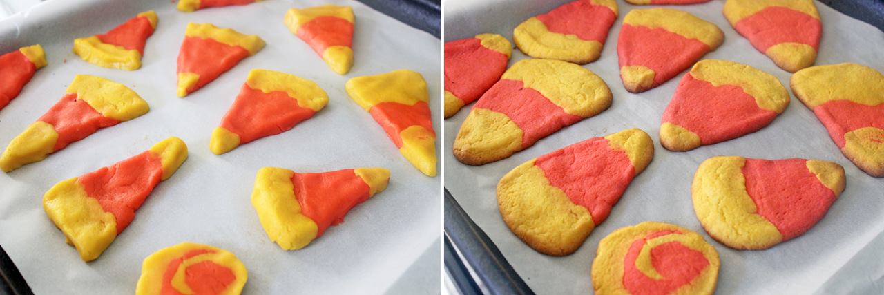 candy corn cookies, candy corn, pinterest, recipes, yummy, quick and easy, halloween, halloween bites, cooking, baking, kitchen, foodie, latinablogger, nom
