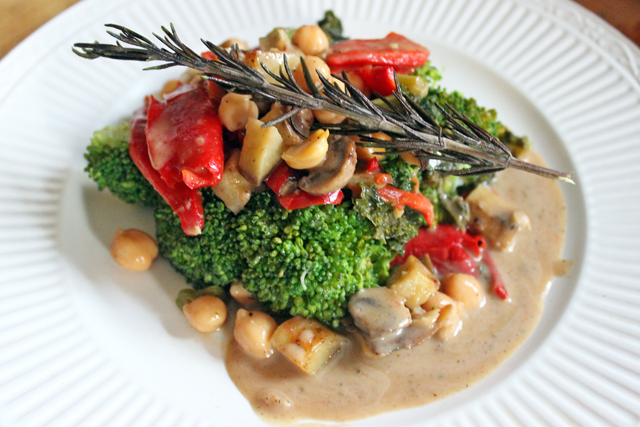 Fall Yam & Garbanzo Coconut Stew, Recipe, fall, vegetable, meatless, healthy, quick and easy, foodie, culinary, instructions, recipes, yummy, dishes, mushrooms, vegetarian
