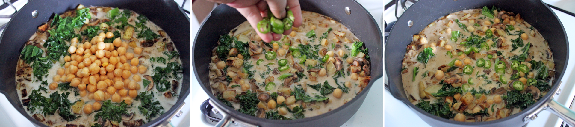 Fall Yam & Garbanzo Coconut Stew, Recipe, fall, vegetable, meatless, healthy, quick and easy, foodie, culinary, instructions, recipes, yummy, dishes, mushrooms, vegetarian