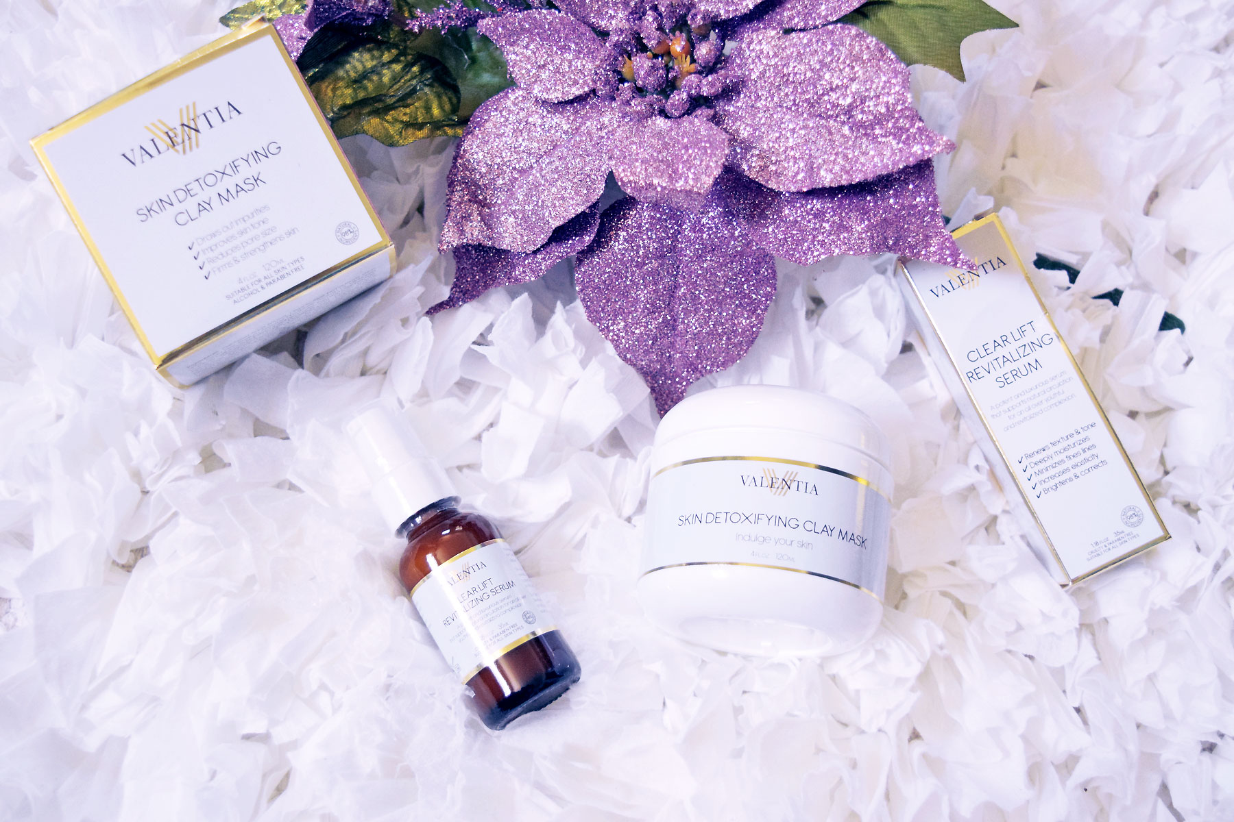 Skin Detoxifying Clay Mask,Valentia Clear Lift Revitalizing Serum, Valentia, beauty, products, review, beauty review, bblogger, bellashoot, skincare, cruelty free, demo, face masks,