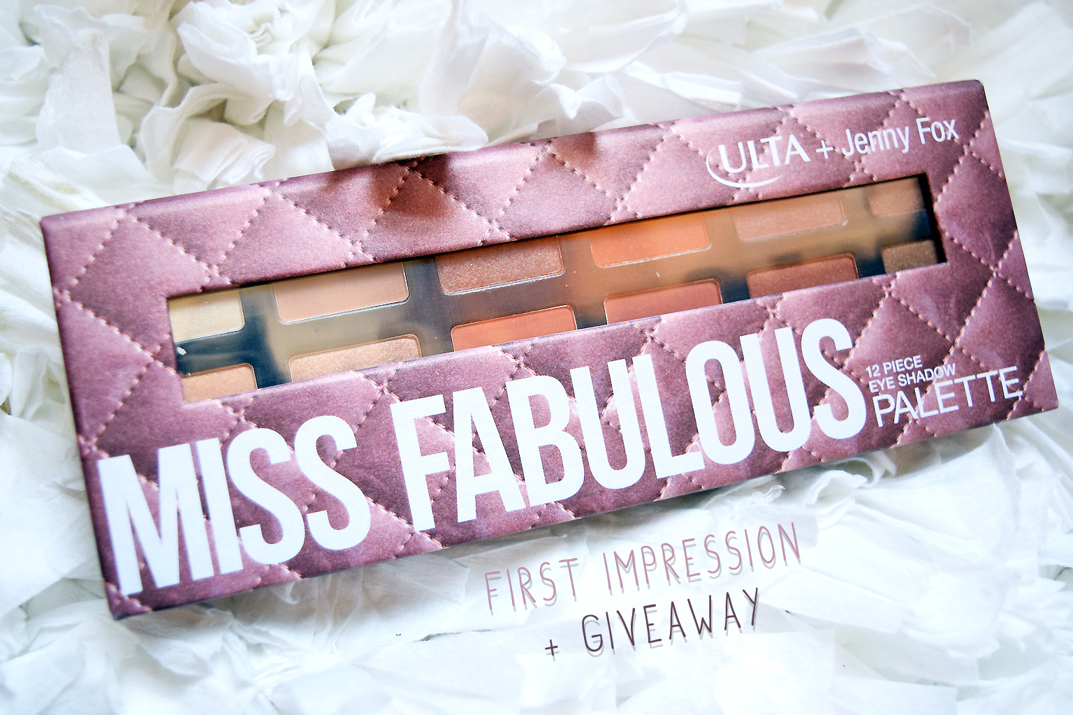 miss fabulous eyeshadow palette, makeup, MissJenfabulous, beauty, eyeshadow, swatches, giveaway, Ulta Beauty, eye makeup look, Eyeshadow palette, lifestyle, bblogger, paraben free, beauty blogger, makeup lover, bellashoot, beauty review, beauty products,