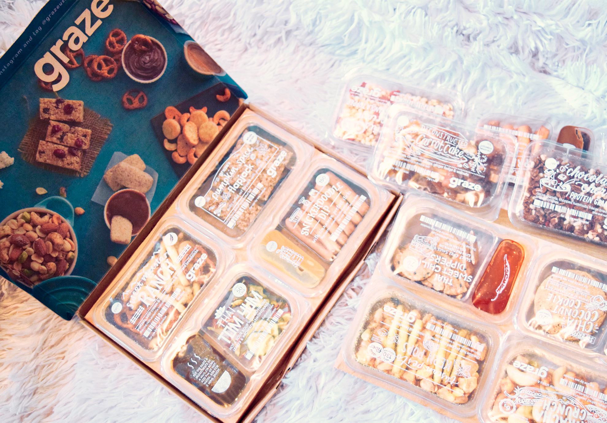 Graze, snack variety box, snacks, healthy, foodie, fitfam, lifestyle, savory, sweet, spicy, review, food review, monthly subscription box, tasty, portion control, foods, sampler box,