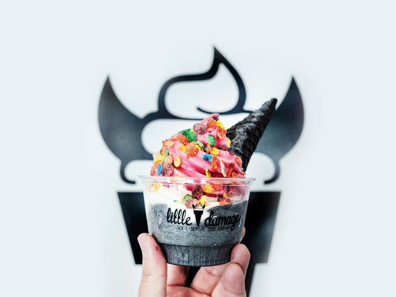 ice cream, milk tavern, honeymee, salt and straw, little damage, charcoal ice cream, honey comb, artisan flavors, ice cream burrito, Los Angeles, LA, LA bites, Foodie, Instagram, Selfie, Yum, dessert, sweets, summer, instagram worthy, hot spots, food guide,