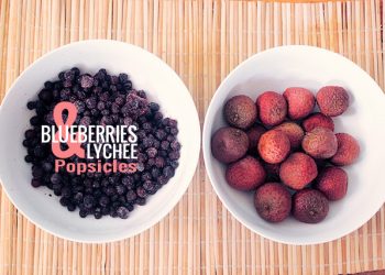 Blueberries & Lychee Popsicles, feature, recipe, summer, treats, snacks, cool, modern chic magazine