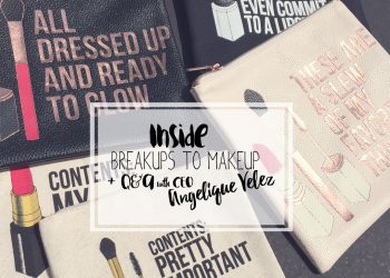 breakups to makeup, clutches, love made me lipstick saved me, angelique velez, apparel, beauty, makeup, makeup clutches, modern chic magazine, cosmetics, bblogger, pinterest, all dressed up and ready to glow, entrepreneur, women entrepreneur, girlboss
