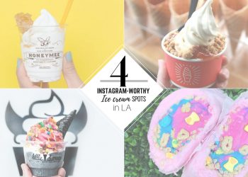 ice cream, milk tavern, honeymee, salt and straw, little damage, charcoal ice cream, honey comb, artisan flavors, ice cream burrito, Los Angeles, LA, LA bites, Foodie, Instagram, Selfie, Yum, dessert, sweets, summer, instagram worthy, hot spots, food guide,